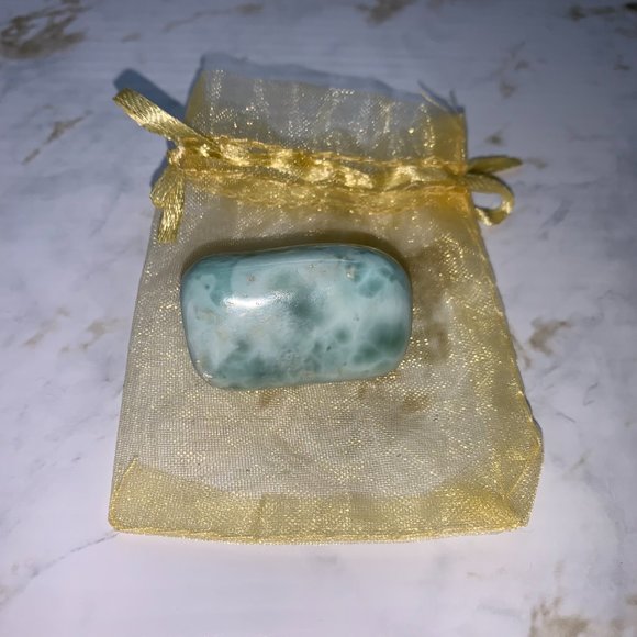 Larimar Freeform Stone Crystal from the Dominican Republic - Picture 2 of 4